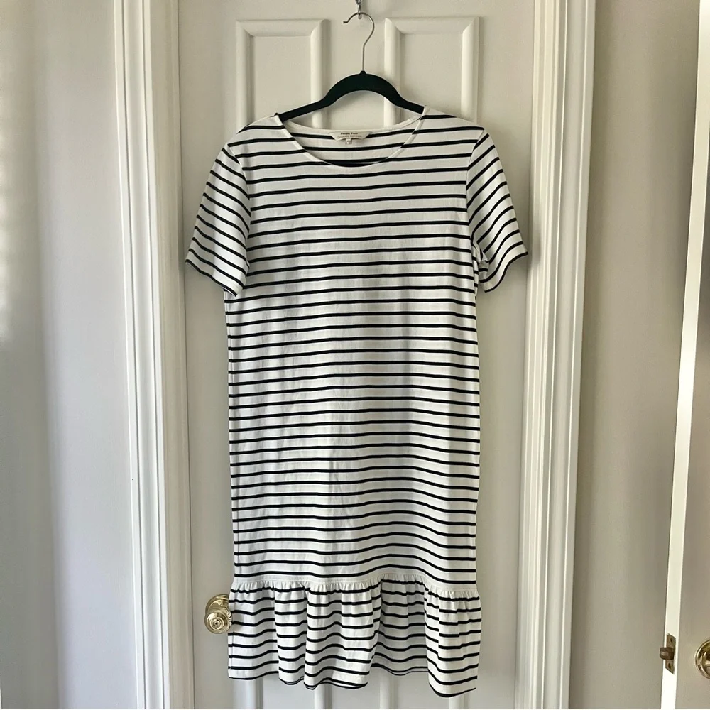 People Tree Organic Cotton Striped Dress - Picture 1 of 3